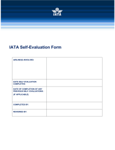 IATA Self Evaluation Form