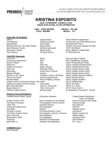 Kristina's Resume