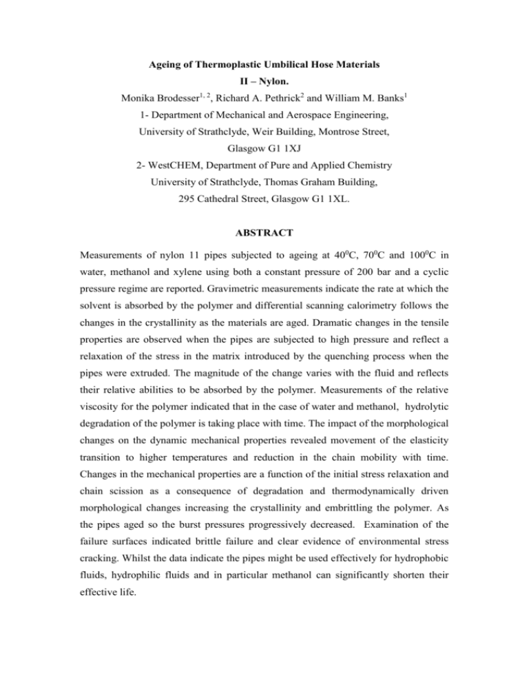 Ageing of Thermoplastic Umbilical Hose Materials