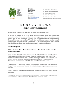 ECSAFA News July - September 2007