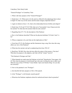 Canterbury Tales study guide questions