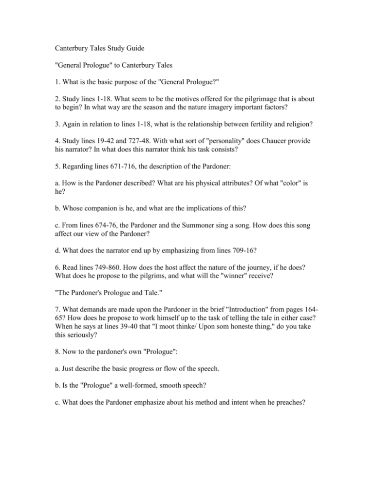 canterbury-tales-study-guide-questions