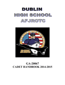 afjrotc ga-20067 cadet handbook