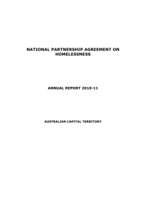 Australian Capital Territory NPAH Annual Report 2010-11
