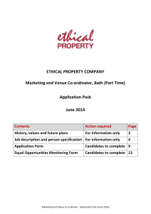Applications - The Ethical Property Company