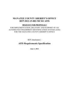 MCSO/SCSO Technical Requirements Specification