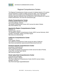 Regional Comprehensive Centers - Southeast Comprehensive Center