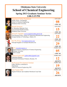 Spring 2013 - Chemical Engineering