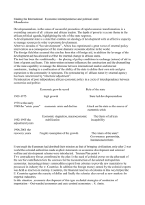 Making the International : Economic interdependence and political