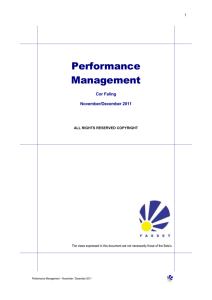Performance Management Course Material