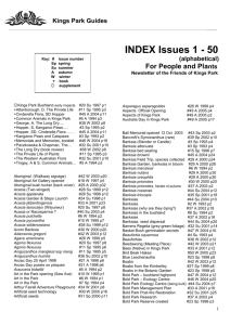 Index for Friends Magazine 1
