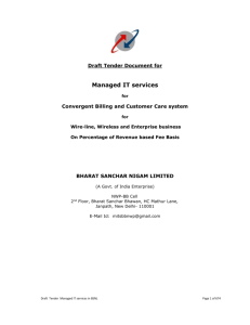 Managed Services - Tender Notice