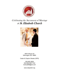 Celebrating the Sacrament of Marriage
