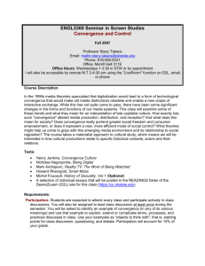 ENGL5360 Seminar in Screen Studies: Convergence and Control