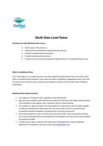 Multi Rate Level Rates Solutions for Hotel Multilevel Rate Access