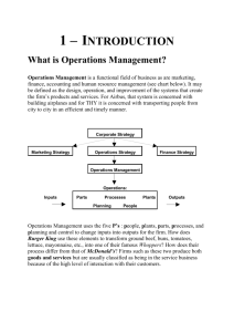 What is Operations Management?