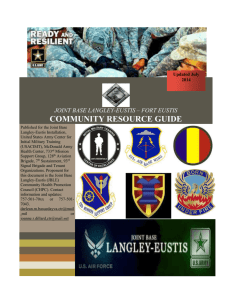 Fort Eustis Community Resource Guide - Joint Base Langley