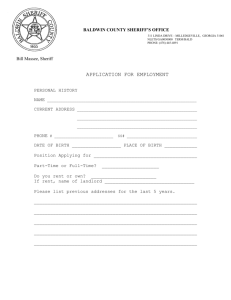 Application - Baldwin County Sheriff's Office
