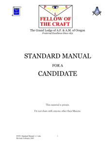 Candidate Standard Manual