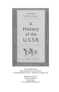 A History of the U.S.S.R.