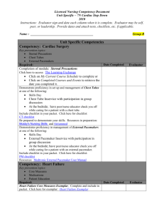 Licensed Nursing Competency Document Unit Specific – 7N