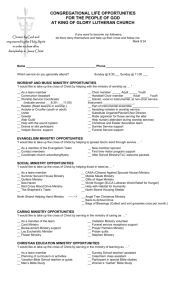 (Word doc.) and fill out the Life Opportunities form