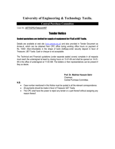 information notice - University of Engineering and Technology, Taxila
