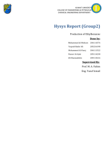 Hysys Report (Group2)