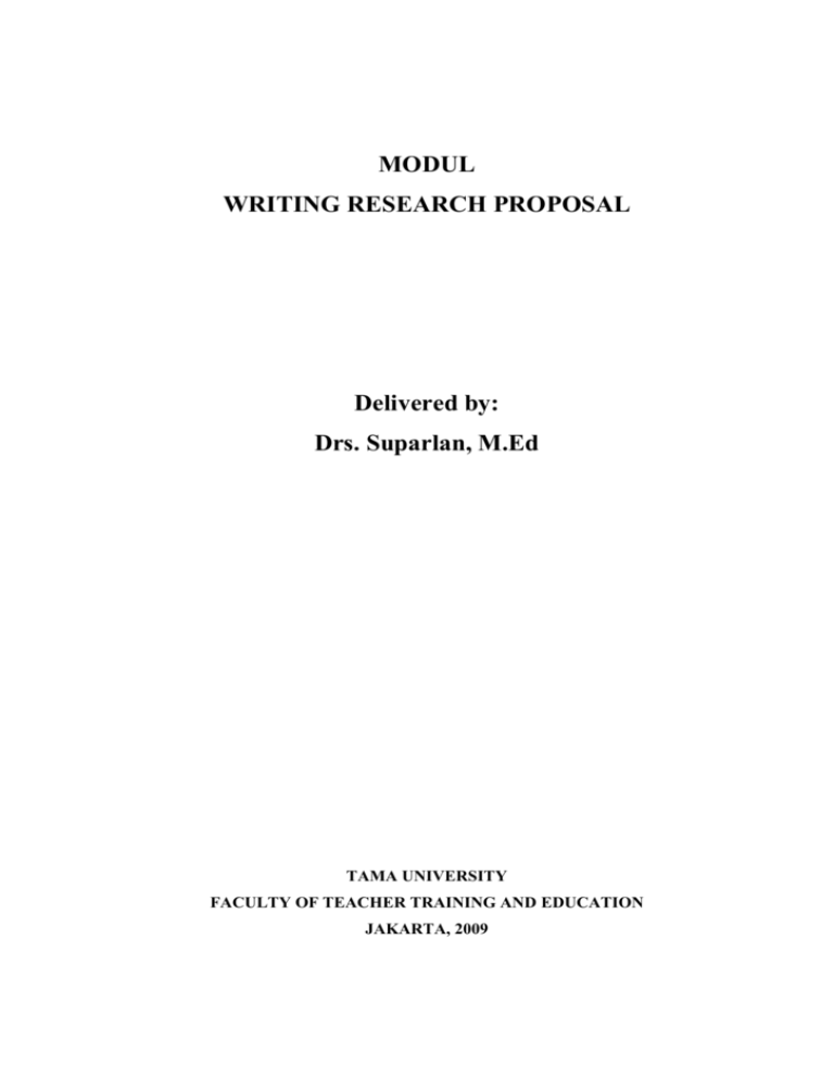 research proposal uom