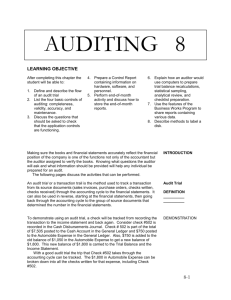 Chapter 8 - Auditing - Glendale Community College