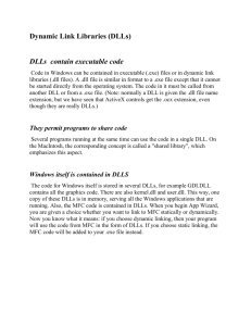 DLLs contain executable code