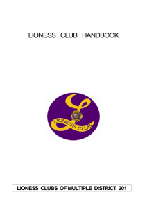 Lioness Club Handbook