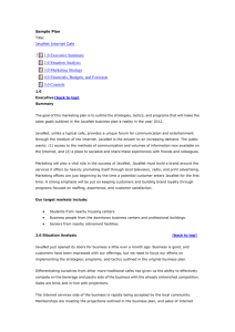 Sample Plan Title: JavaNet Internet Cafe 1.0 Executive Summary 2.0