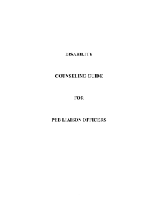 Disability Counseling Guide - West