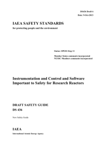 Annex I - THE INSTRUMENTATION AND CONTROL SYSTEMS