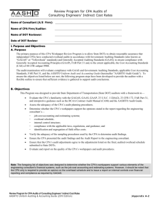 CPA Workpaper Review Program