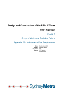 25.3 Code of Maintenance Standards