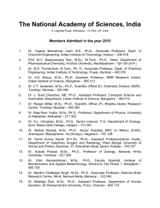 for the year 2010 - The National Academy of Sciences, India