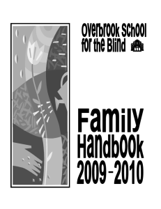 Family Handbook - Overbrook School for the Blind