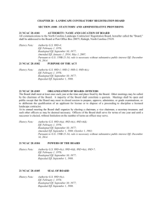 CHAPTER 28 – landscape contractors' registration board SECTION