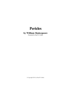 Pericles - Shakespeare Right Now!