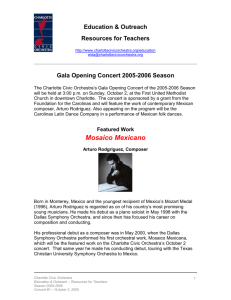 Education & Outreach - Charlotte Civic Orchestra