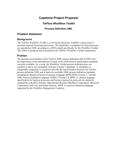 TieFlow Workflow Toolkit Process Definition XML