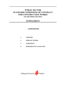 Supplement for PSSCOC for Construction Works 2014