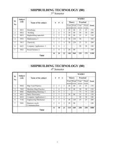 SHIPBULDING TECHNOLOGY
