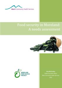 Instructions for the use of Moreland Food Retail Outlet Audit Proforma