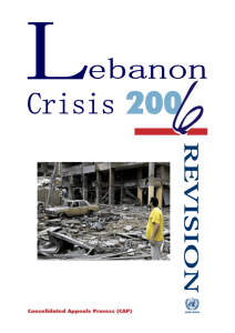 Revision of the Lebanon Crisis Flash Appeal 2006 (Word)