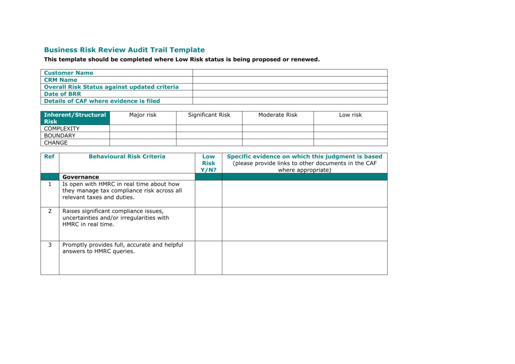 audit-trail-review-checklist-template