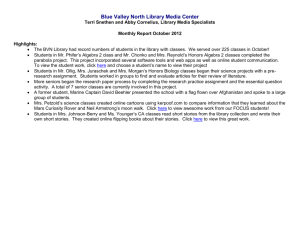 Circulation statistics - Blue Valley School District