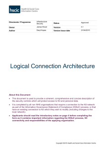 Logical Connection Architecture